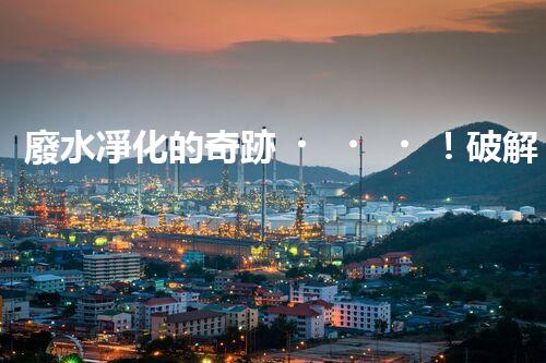 廢水凈化的奇跡！破解總氮難題，助你擁有清澈水源！